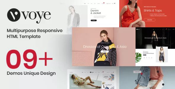 Voye - Multi Layout Fashion eCommerce HTML Template