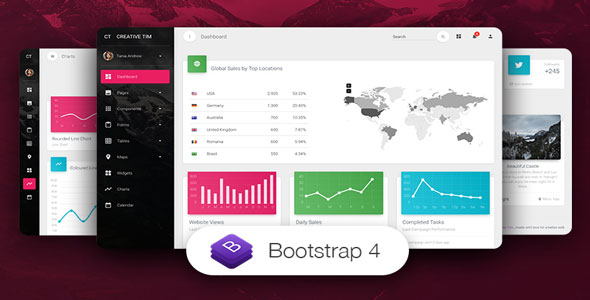 Material Dashboard Pro v2.1.2 - Premium Bootstrap 4 Admin Template