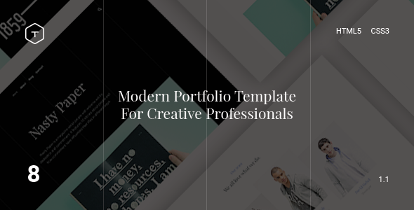 Eight v1.1 - Responsive Portfolio HTML5 Template
