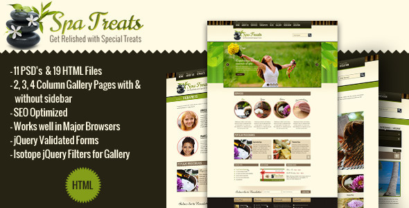 Spa Treats - A Health / Spa Salon HTML Template - Updated