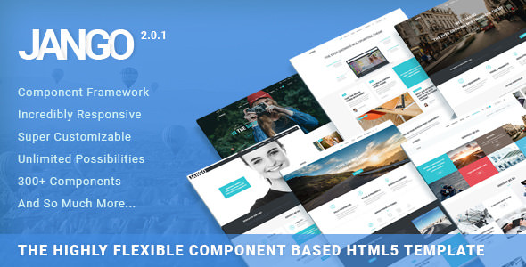 Jango v2.0.1 - Highly Flexible Component Based HTML5 Template
