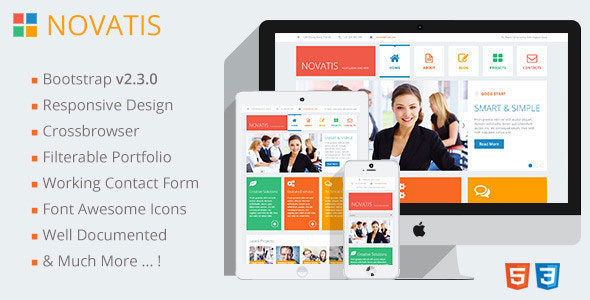 Novatis - Responsive Bootstrap HTML5 Template