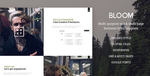 Bloom - One & Multi Page Business HTML Template