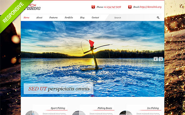 Fishing - Flashmint Responsive Bootstrap HTML Theme