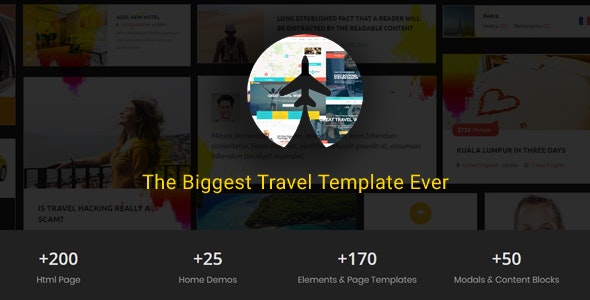 Travelz v1.0 - Travel, Tour Booking , Hotel , Mega HTML5 Template