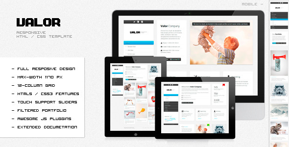 VALOR v1.1 - Responsive HTML Template
