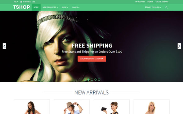 TSHOP - Responsive E-Commerce Template
