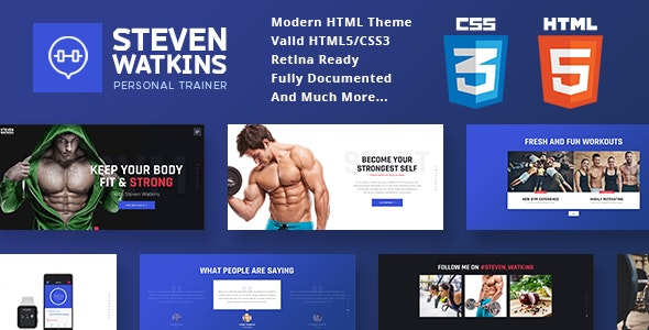 Personal Gym Trainer & Nutrition Coach v1.0 - Site Template