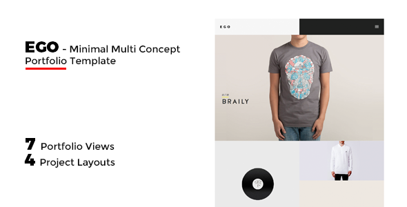 EGO - Multi-Concept Portfolio -Freelancer / Agency