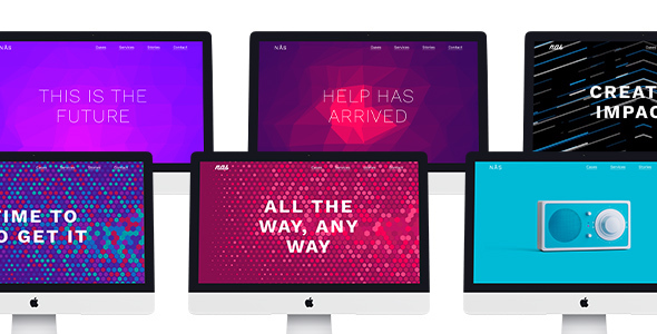 Nas – Minimalistic One-Page Template