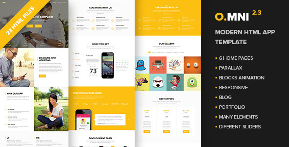 Omni v2.3 - Modern HTML App Template