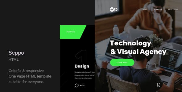 Seppo v1.1 - Corporate One Page HTML Template