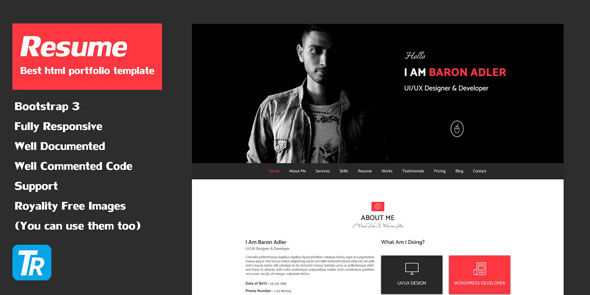 Resume - Personal Portfolio Web Template