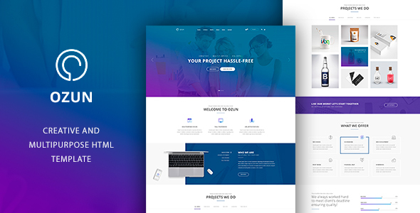 OZUN - Multipurpose HTML Template