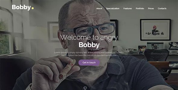 Bobby - Creative Service HTML Landing Page