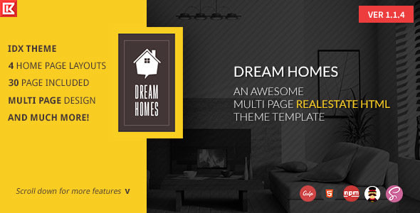 Dream Home - Multipage Realestate HTML Template
