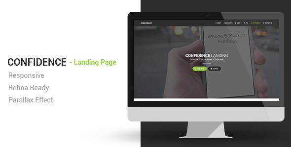 Confidence - Responsive Parallax Landing Page