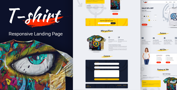 T-shirt Landing Page