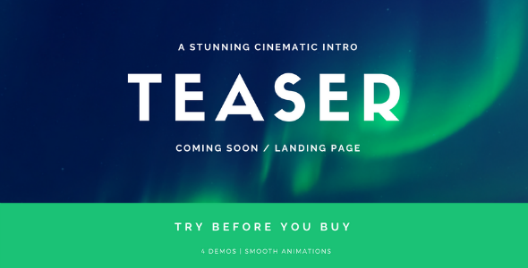 Coming Soon Template | Landing Page | Stomp - Cinematic Intro