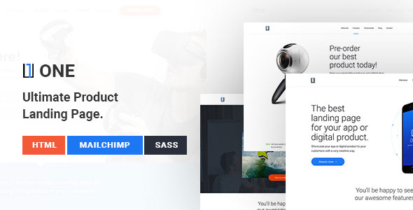 One - Ultimate Product Landing Page