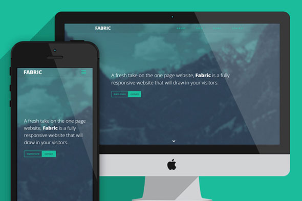 Fabric - One page website template