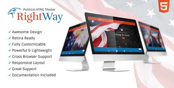 Right Way v1.0 - Politics & Activism Site Template