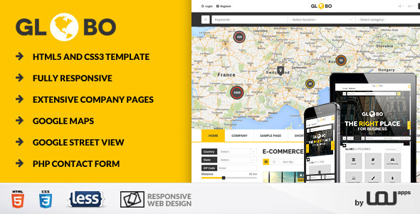 Globo - Directory & Listings HTML Template - Updated