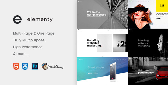 Elementy - Multipurpose One & Multi Page Template