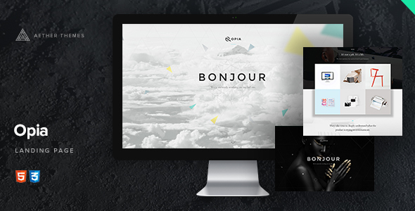 Opia - 3D Parallax Coming Soon Page