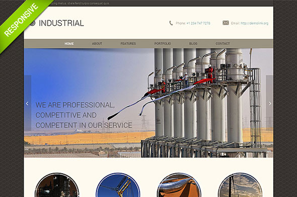 Industrial - Flashmint Responsive Bootstrap HTML Theme