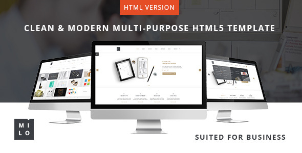 Milo v1.4 - Clean & Modern Multi-Purpose HTML5 Template