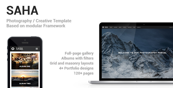 Saha - Photography / Creative Portfolio Template