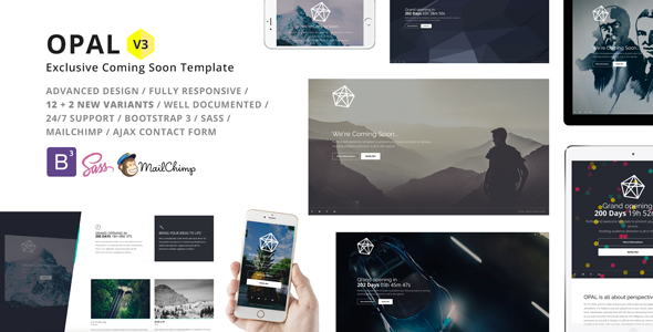 OPAL v3.0 - Exclusive Coming Soon Template