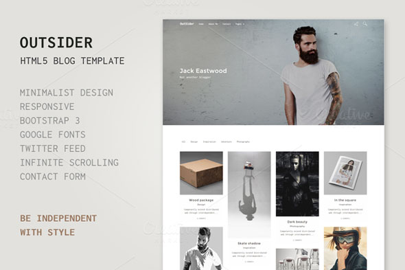 Outsider - HTML5 Blog Template