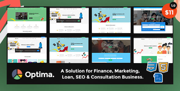 Optima - SEO, Marketing, Social Media, Multipurpose Responsive HTML5 Template