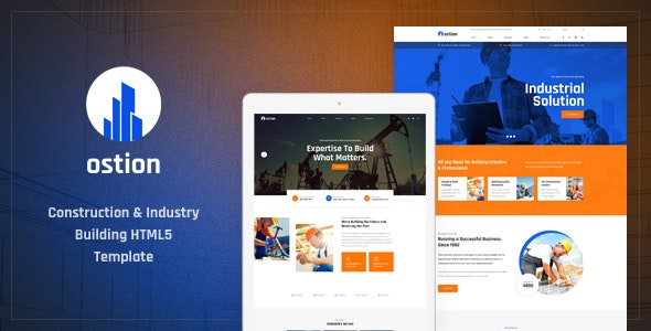 Ostion v1.0 - Construction & Industry Building Company HTML5 Template