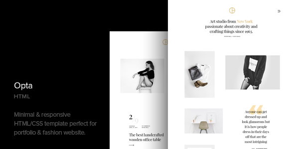 Opta v1.1 - Minimal Portfolio and Photography HTML Template