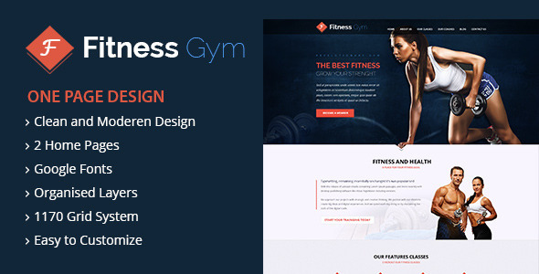 Fitness Gym - Premium Landing Page