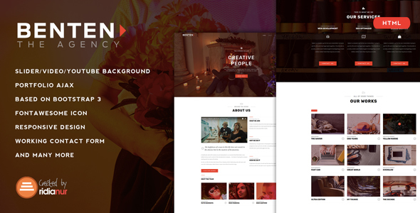 Benten - Responsive One Page Portfolio Template