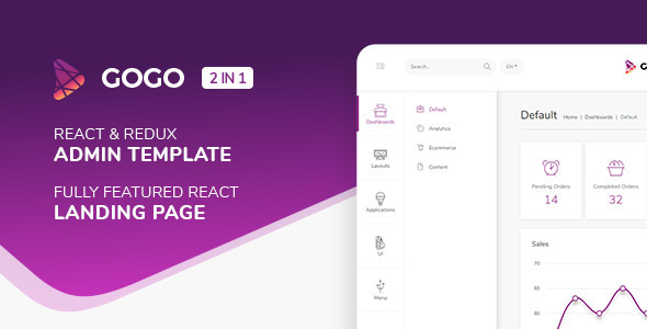 Gogo React v2.0.2 - React Admin Template
