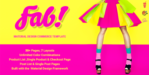 FAB! - Material Design Ecommerce HTML Template