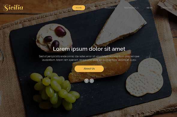 Sicilia - Creativemarket Responsive One Page Theme