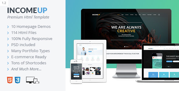 IncomeUp v1.2 – Multi-purpose Business HTML Template