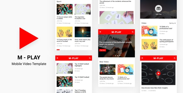 M-PLAY v1.0 - Mobile Video Template