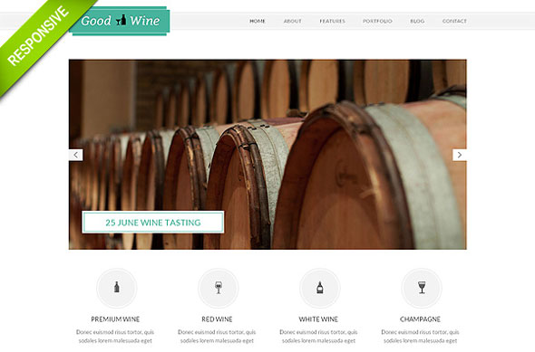 Good Wine - Flashmint Responsive Bootstrap Website Template