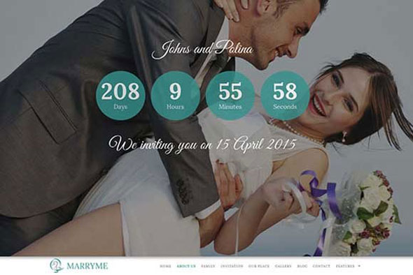 Marryme – Creativemarket Responsive Wedding Theme
