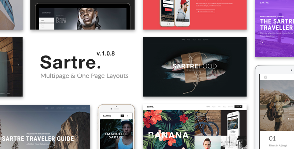 Sartre v1.0.8 - Creative Multipurpose HTML Template