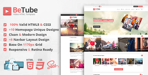 Betube - Video HTML Template