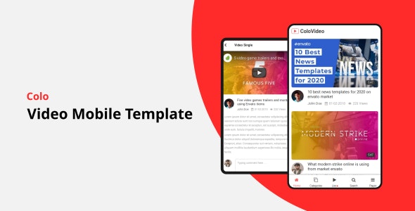 Colo v1.0 - Video Mobile Template