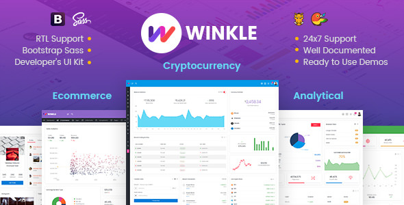 Winkle - Responsive Bootstrap Admin & Powerful UI Kit